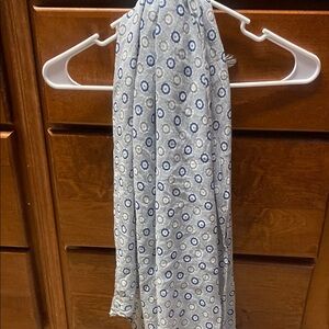 Chic Circular Patterned Italian Made Scarf